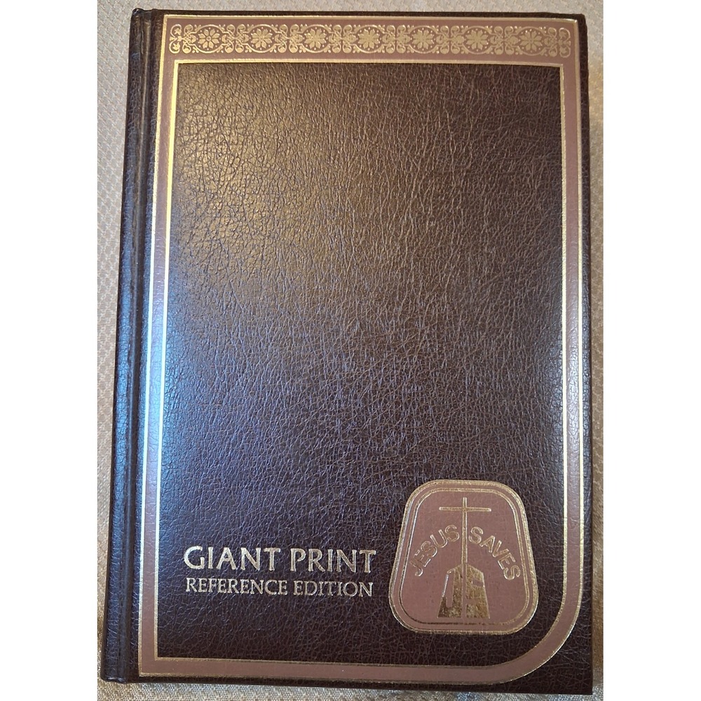 Jimmy Swaggart KJV Holy Bible Giant Print Reference Edition Brown Faux Leather